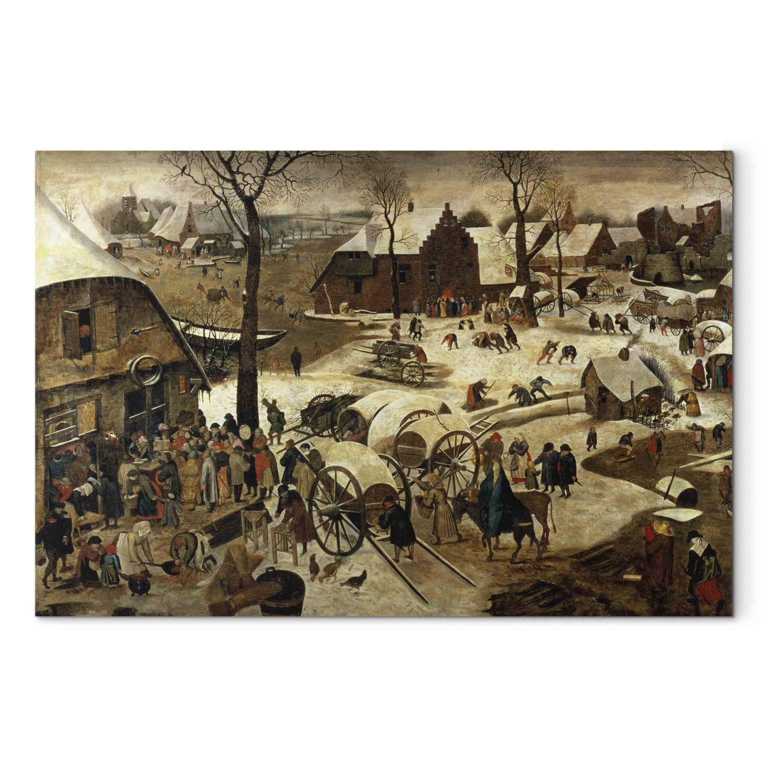 Canvas The Payment of the Tithe or The Census at Bethlehem (oil on panel)