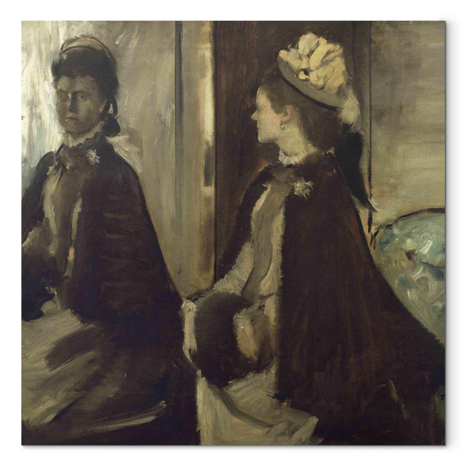 Canvas Madame Jeantaud in the mirror
