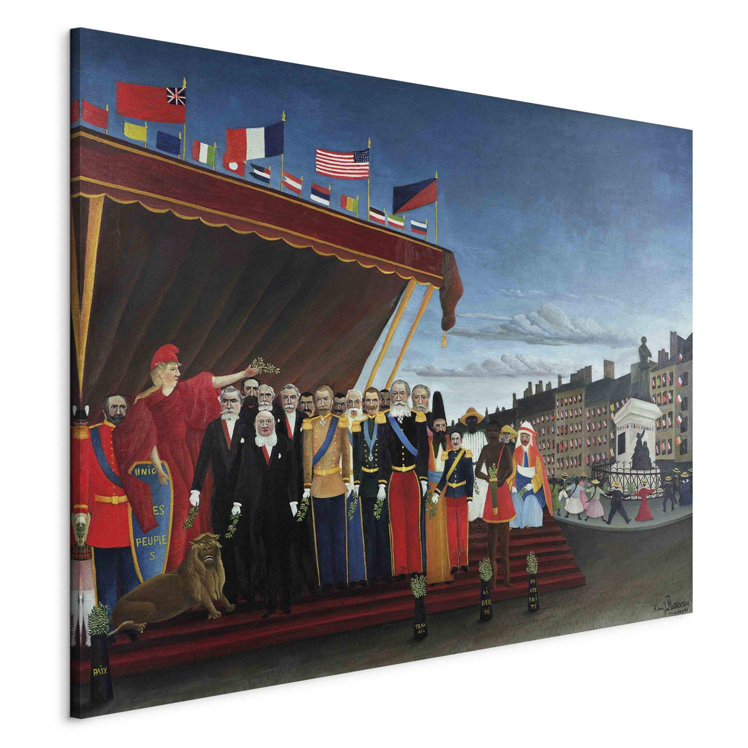 Canvas The Representatives of Foreign Powers Coming to Salute the Republic as a Sign of Peace