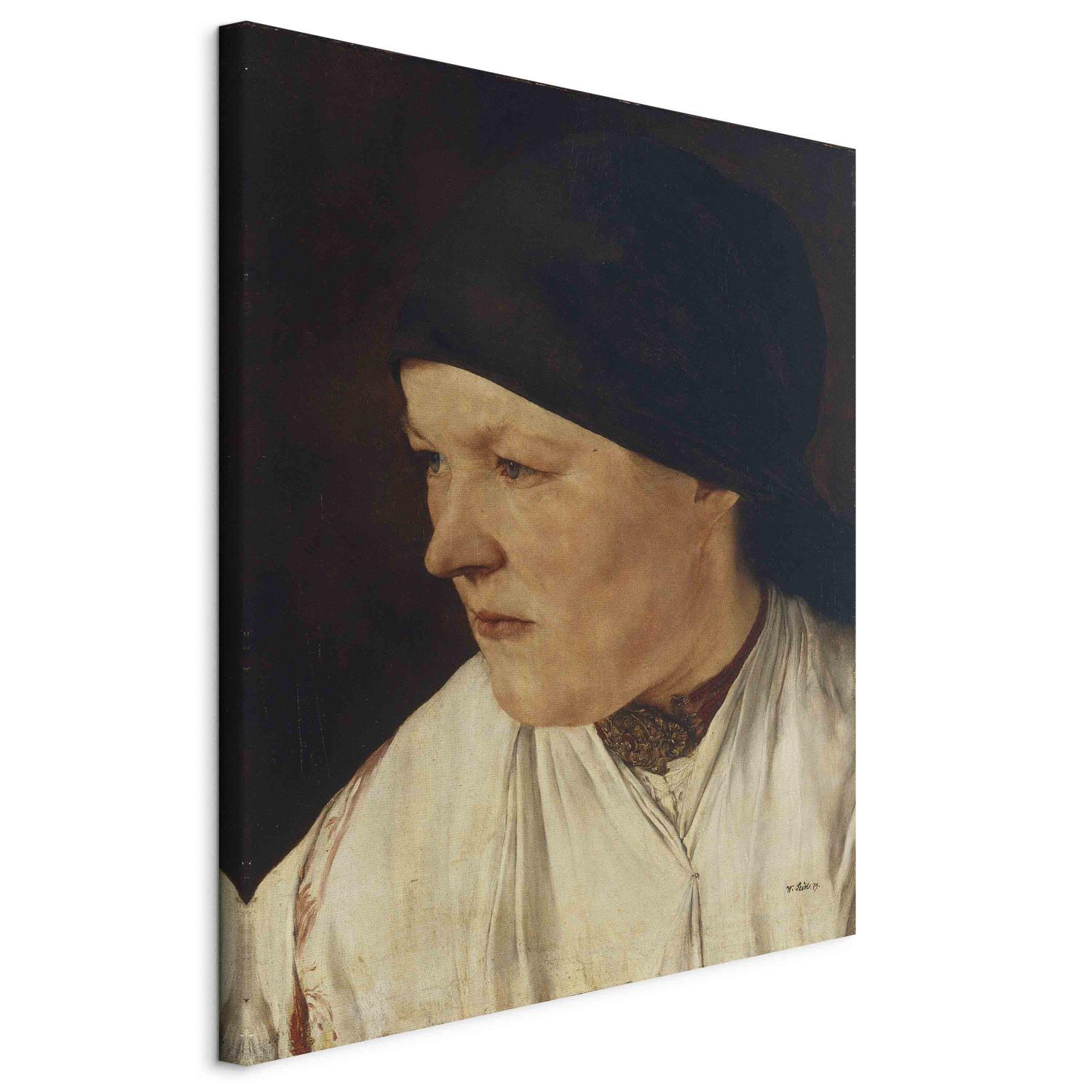 Canvas Head of a peasant girl