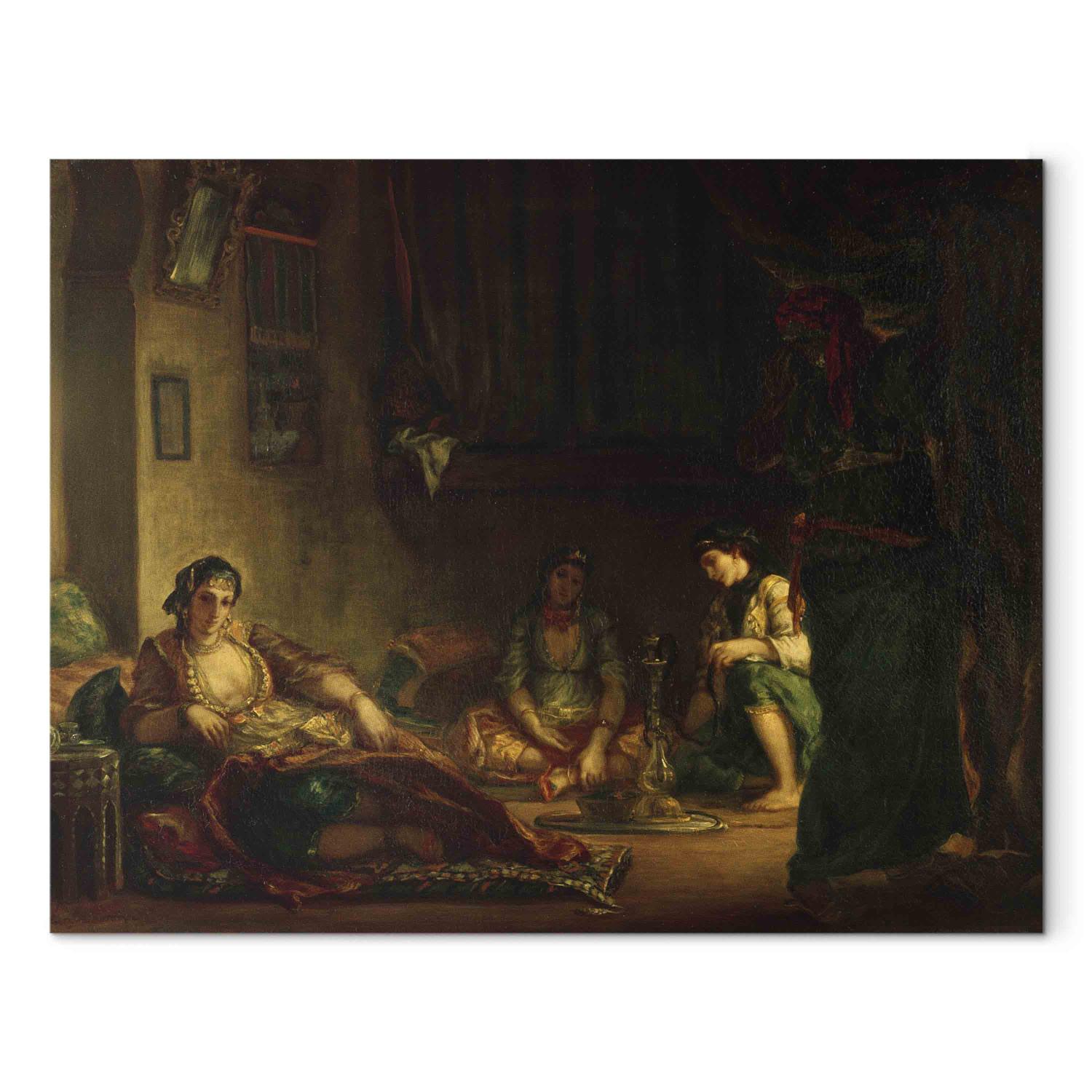 Canvas The Women of Algiers in their Harem