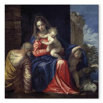 Canvas The Holy Family with the boy John
