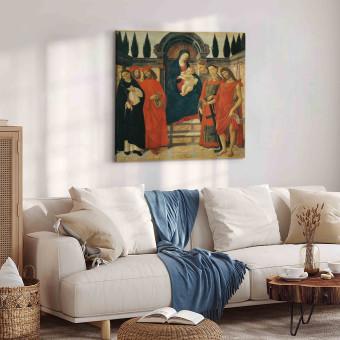 Canvas Mary with the Child & Saints