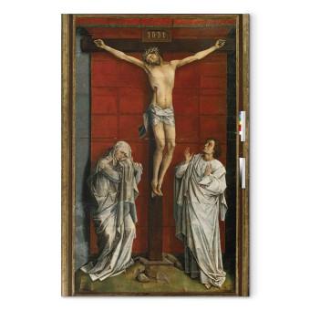 Canvas Christ on the Cross with Mary and John