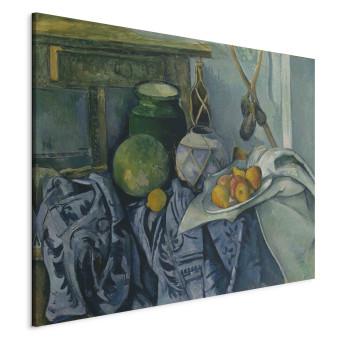 Canvas Still Life with Pitcher and Aubergines