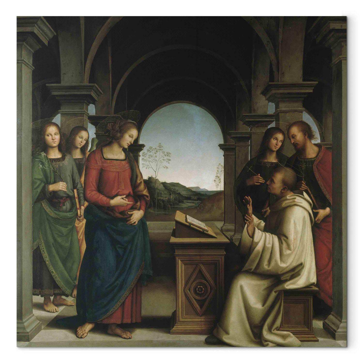 Canvas The Vision of St.Bernard