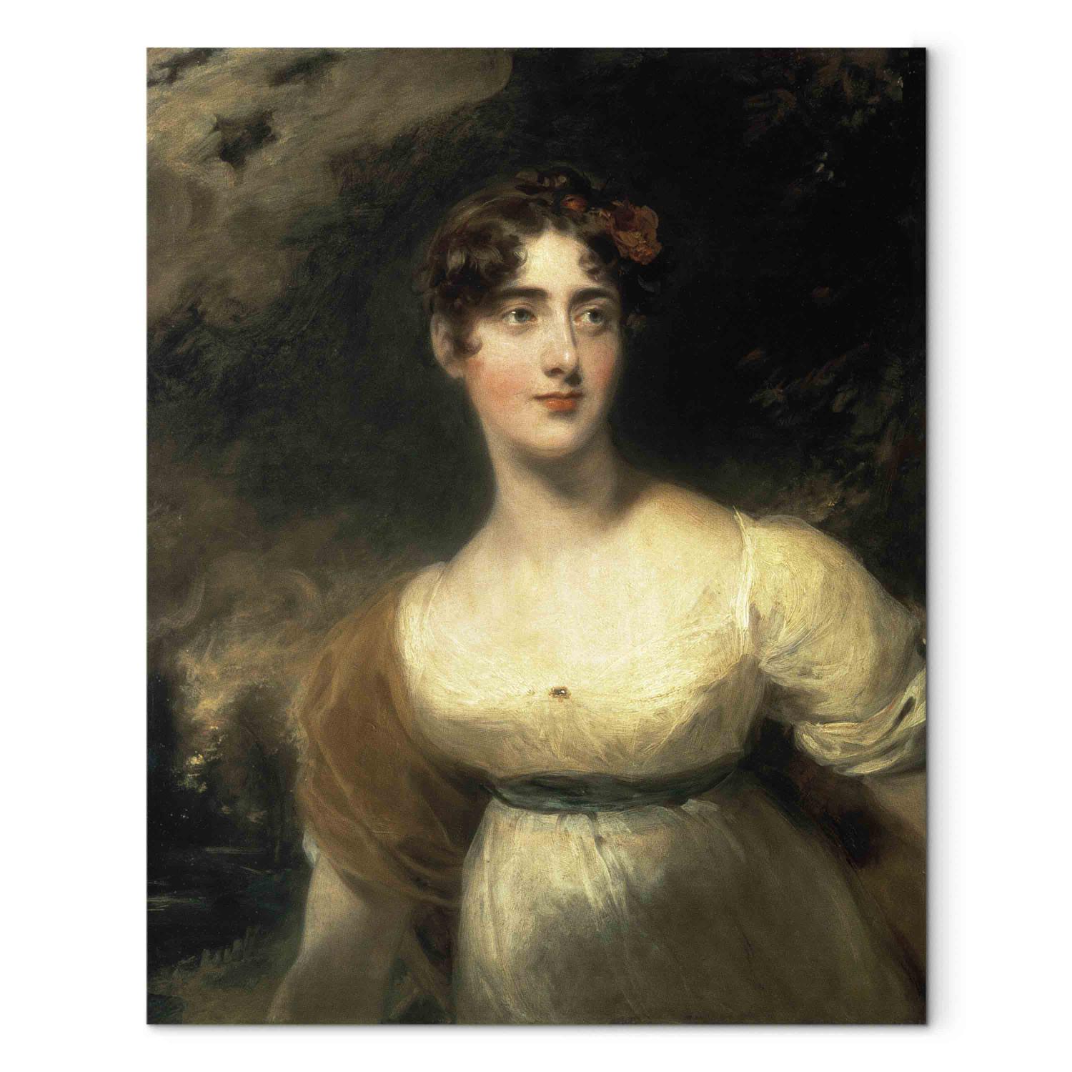 Canvas Portrait of Lady Emily Harriet Wellesley-Pole, later Lady Raglan