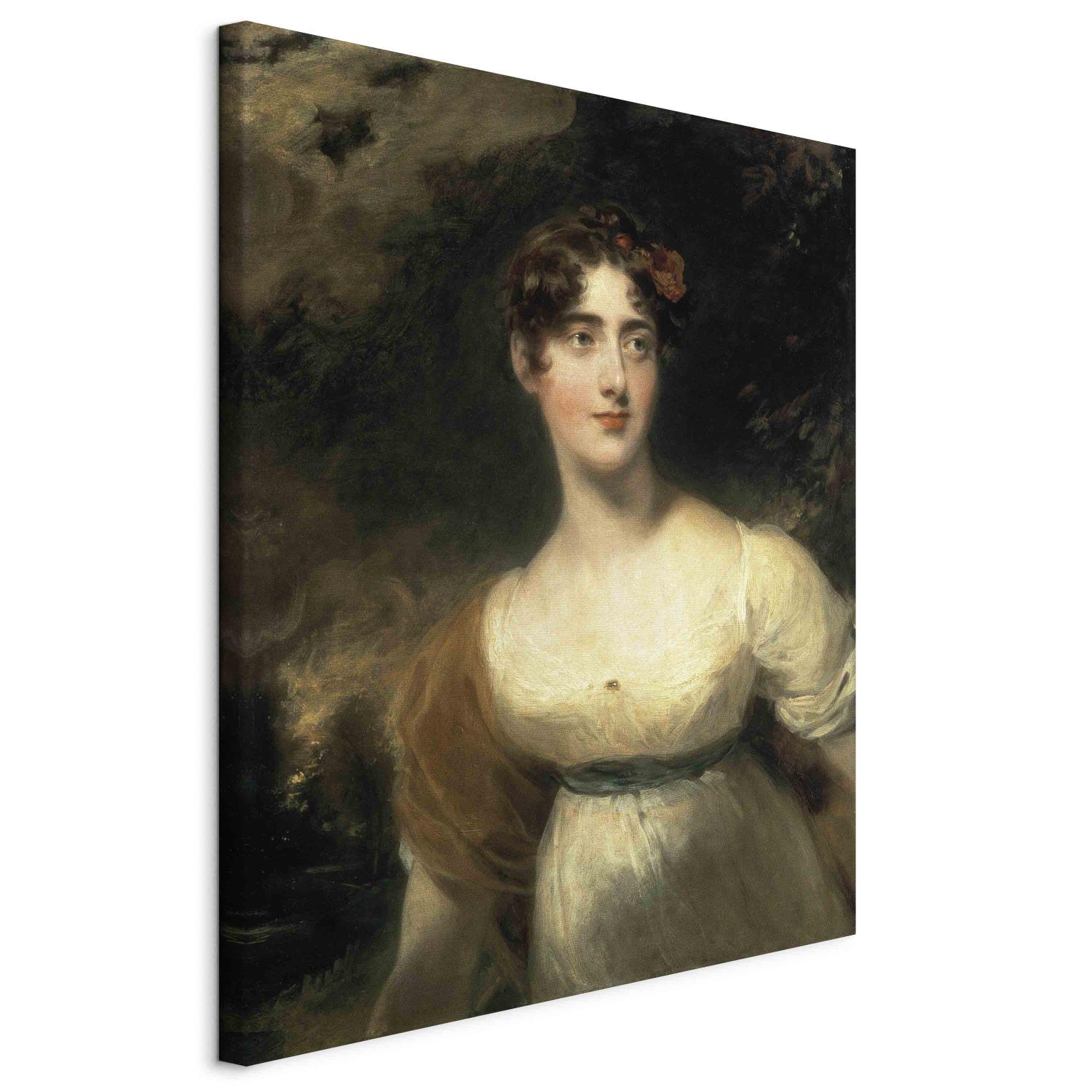 Canvas Portrait of Lady Emily Harriet Wellesley-Pole, later Lady Raglan