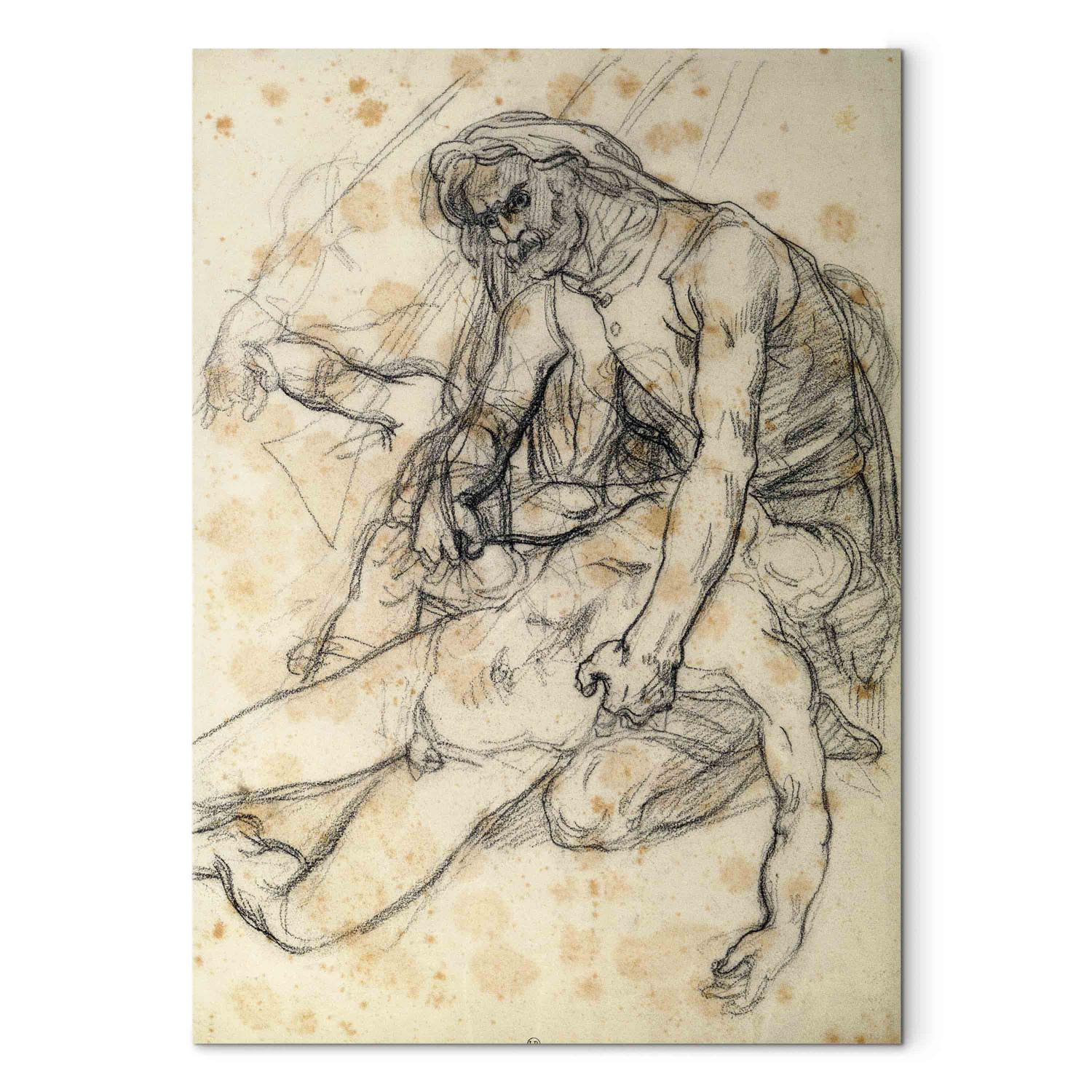 Canvas A Father Holding the Body of his Son, study for The Raft of the Medusa