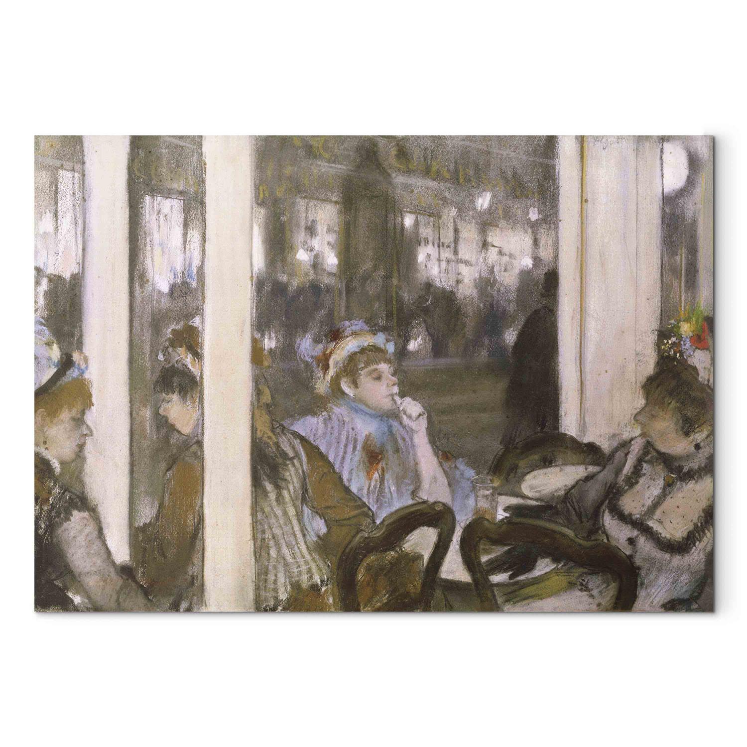 Canvas Women on a Cafe Terrace