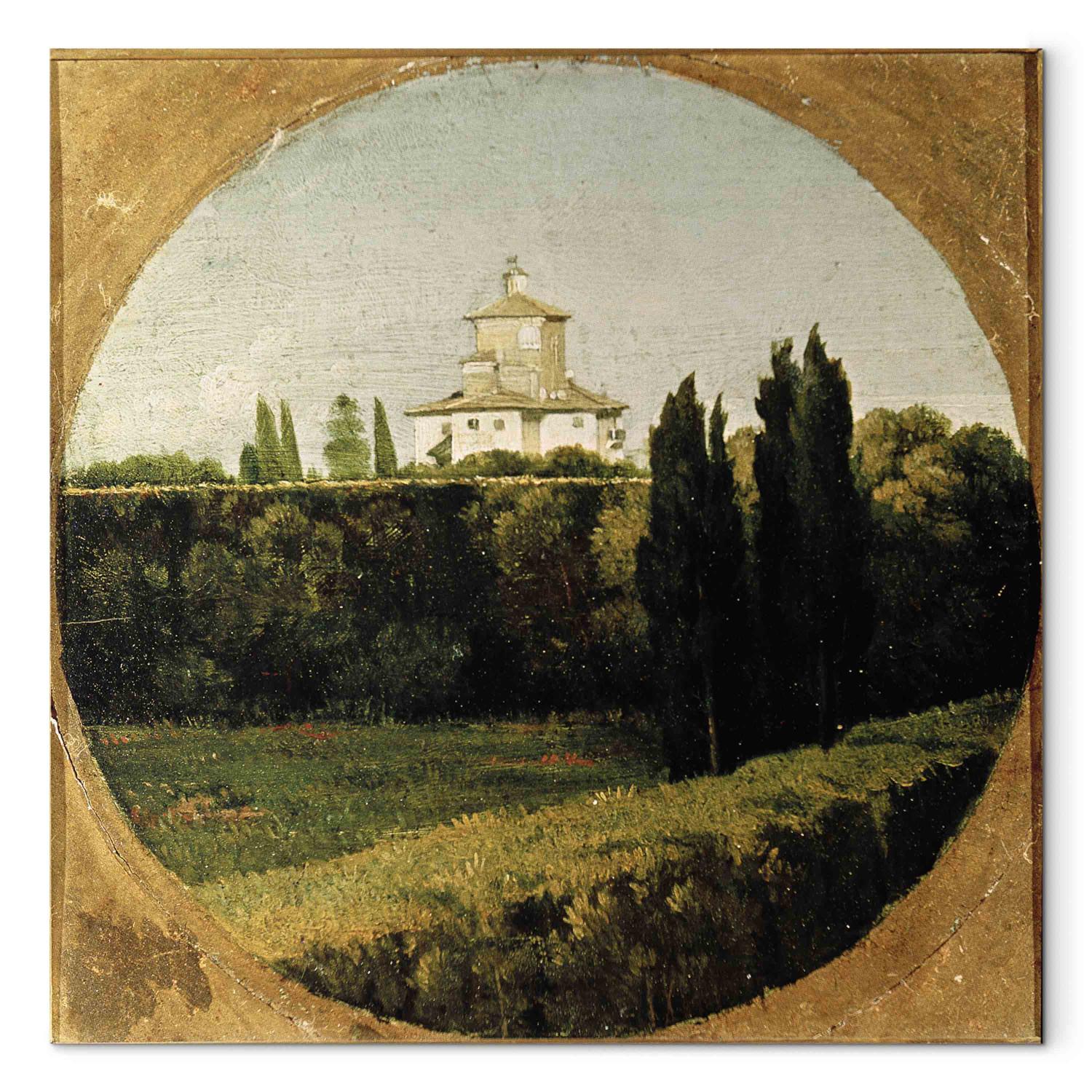 Canvas View of the Villa Medici, Rome