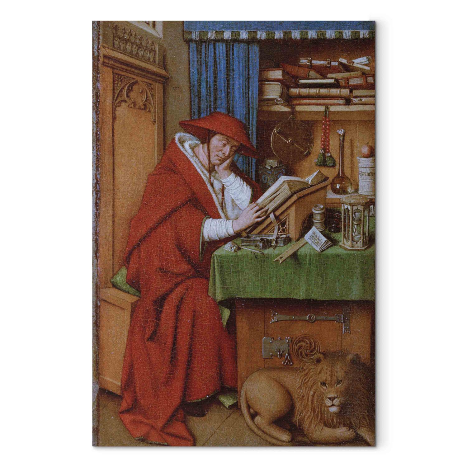 Canvas St. Jerome in his study