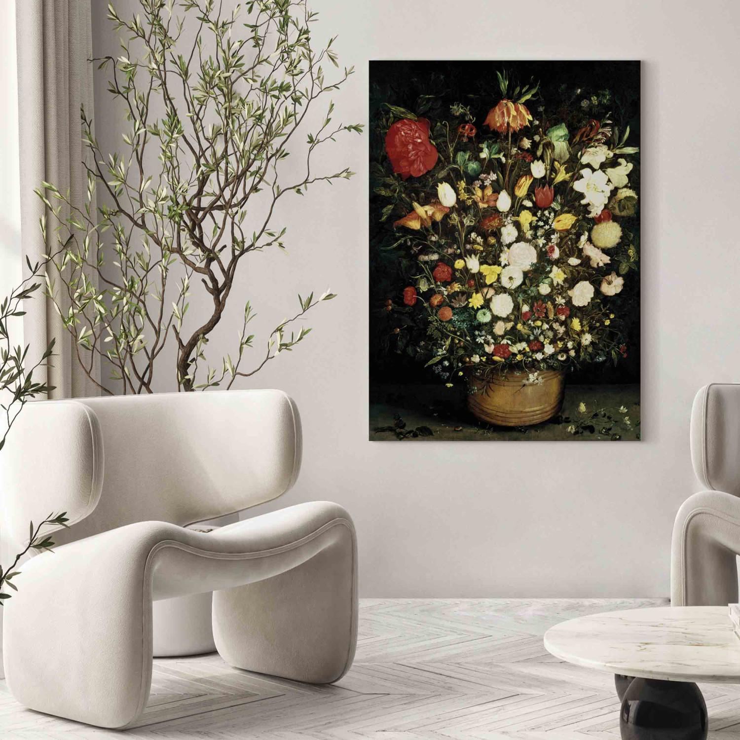 Canvas Vase of Flowers