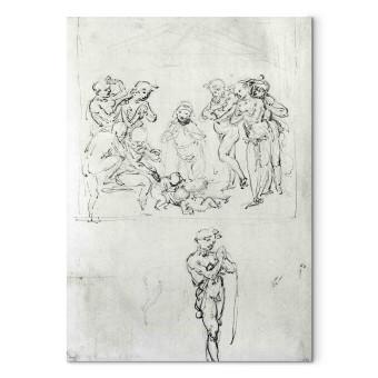 Canvas Figural Studies for the Adoration of the Magi