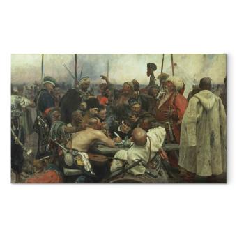 Canvas The Zaporozhye Cossacks writing a letter to the Turkish Sultan