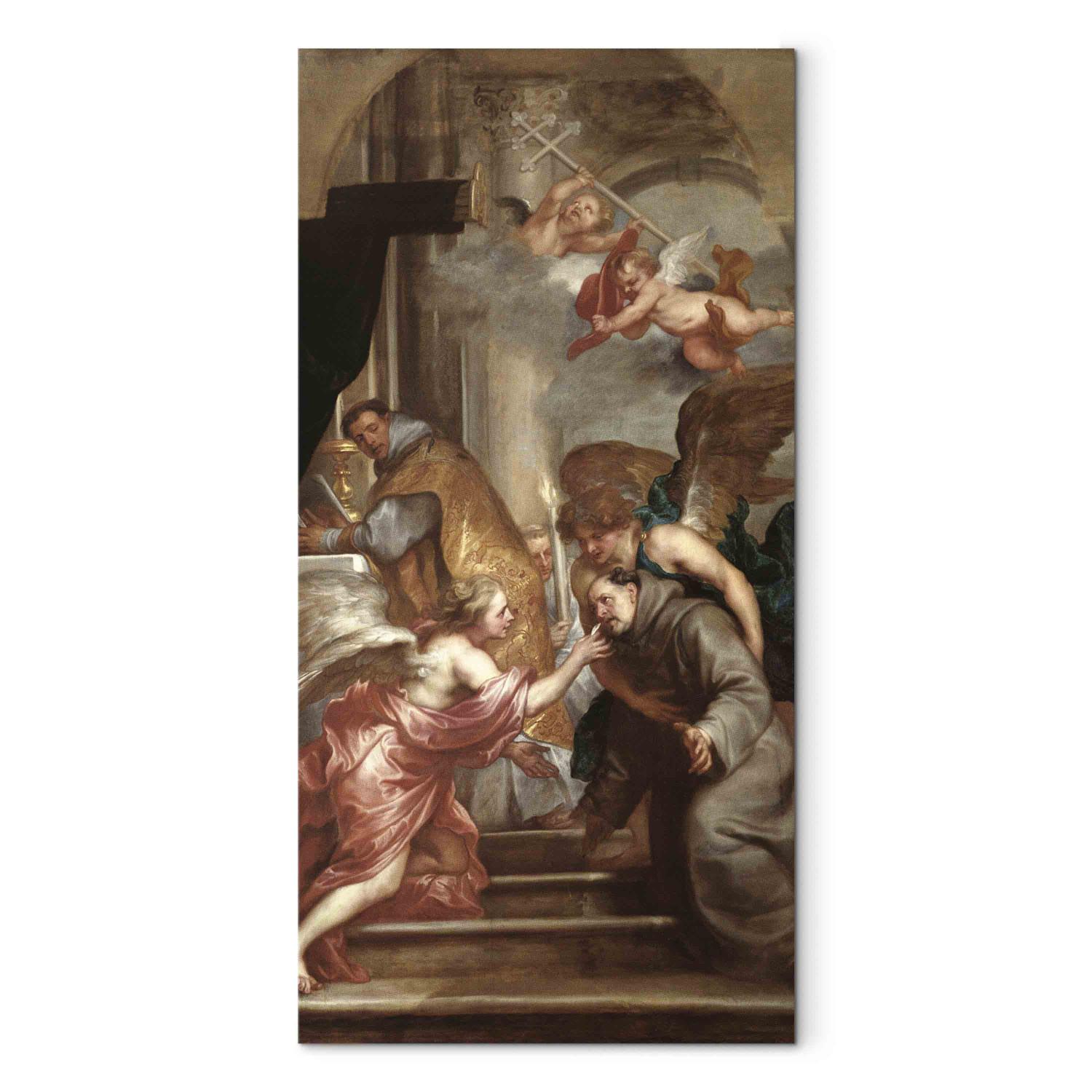 Canvas The Communion of St. Bonaventure