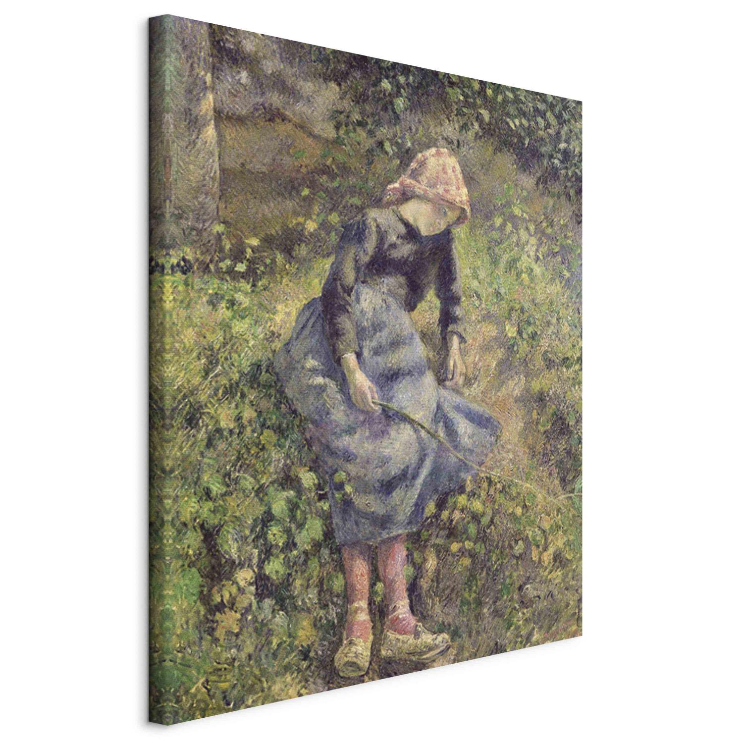 Canvas Girl with a Stick