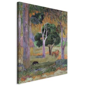 Canvas Dominican Landscape or, Landscape with a Pig and Horse