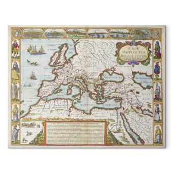Canvas A New Map of the Roman Empire, from 'A Prospect of the Most Famous Parts of the World', pub. by Bassett & Chiswell