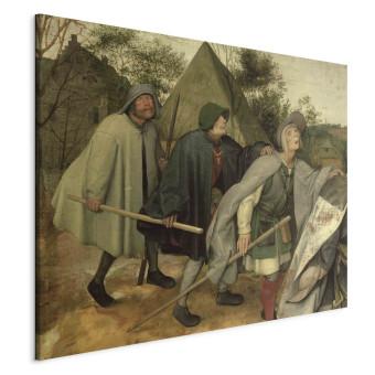 Canvas Parable of the Blind, detail of three blind men