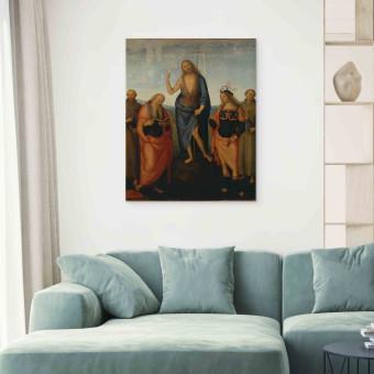 Canvas John the Baptist with four Saints