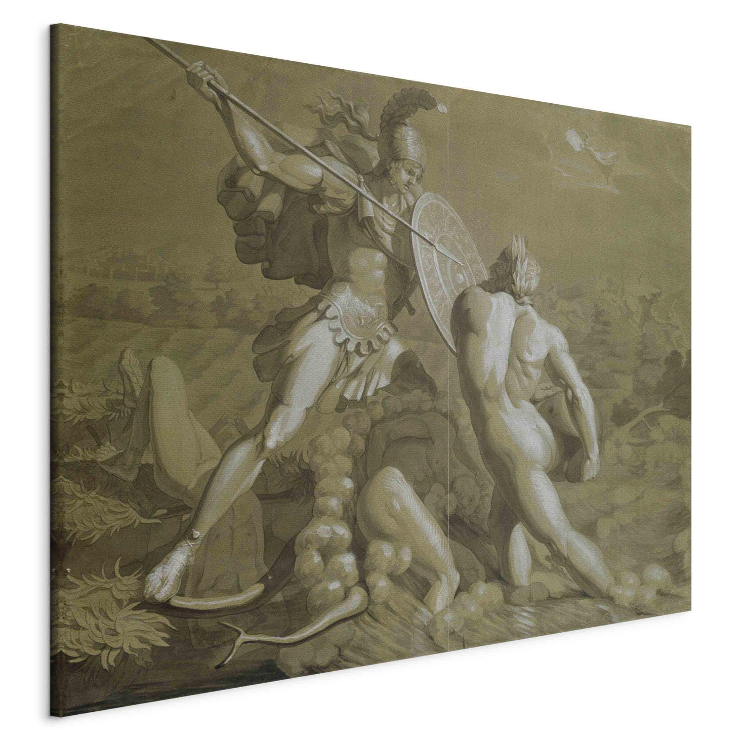 Canvas Fight of Achilles with the River Scamander