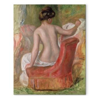Canvas Nude in an Armchair