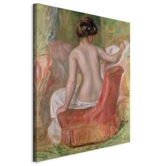 Canvas Nude in an Armchair