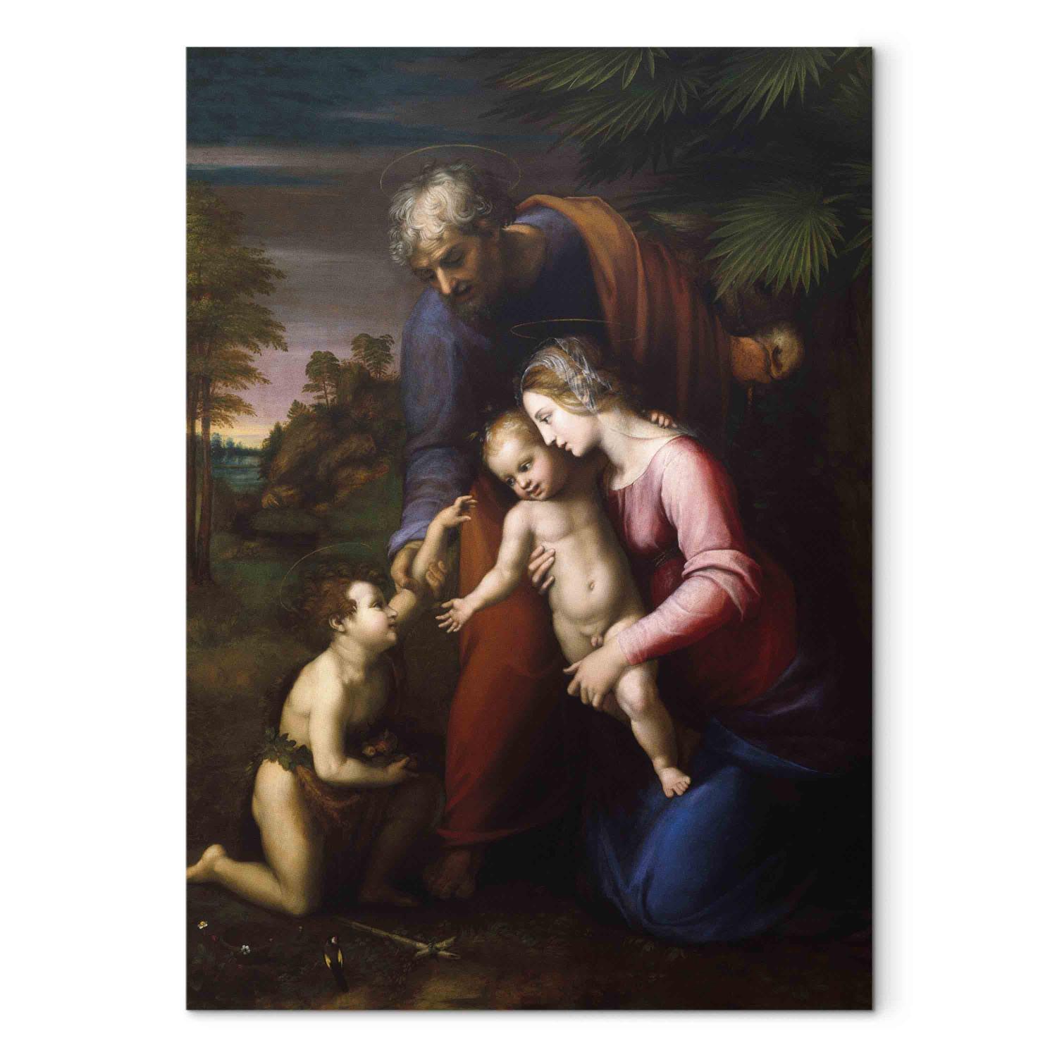 Canvas The Holy Family with the infant Saint John