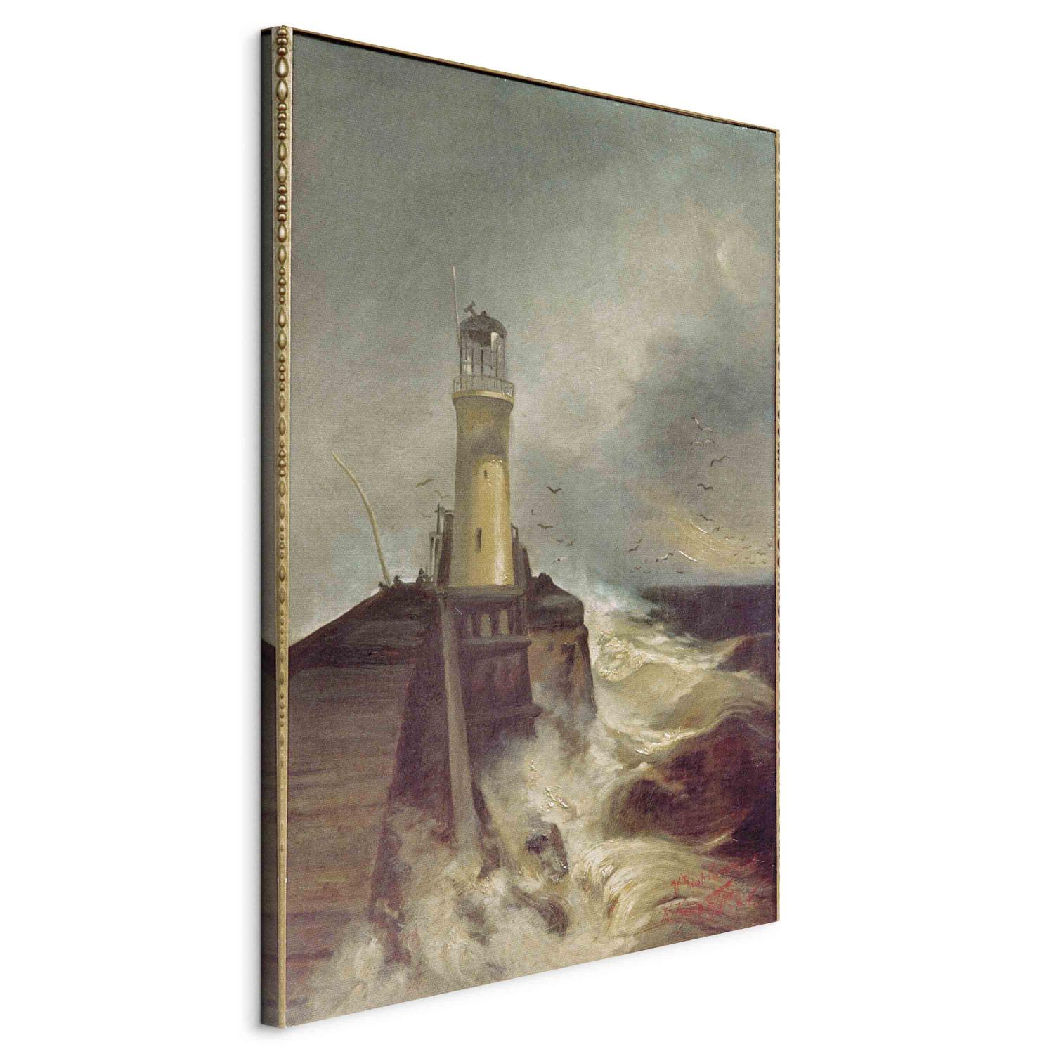 Canvas Mole with Lighthouse