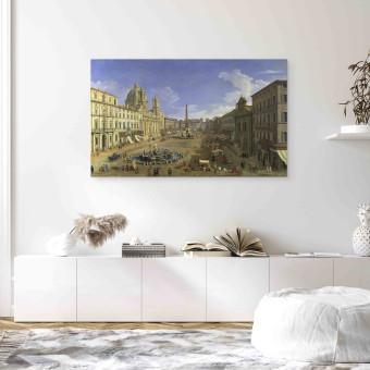 Canvas View of the Piazza Navona, Rome 