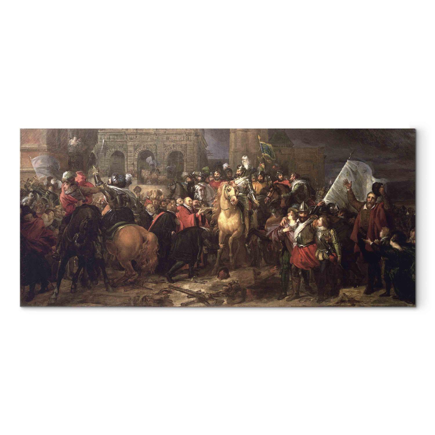 Canvas Entry of Henri IV into Paris