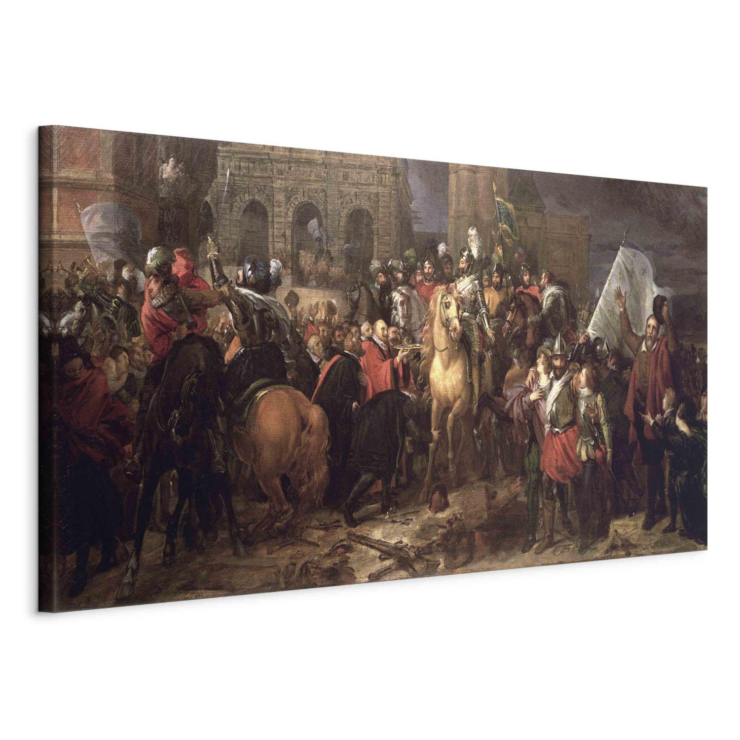 Canvas Entry of Henri IV into Paris