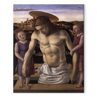 Canvas The dead Christ supported by two angels 