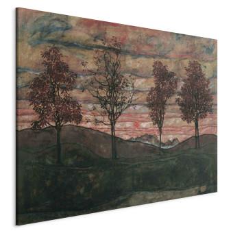 Canvas Four Trees 