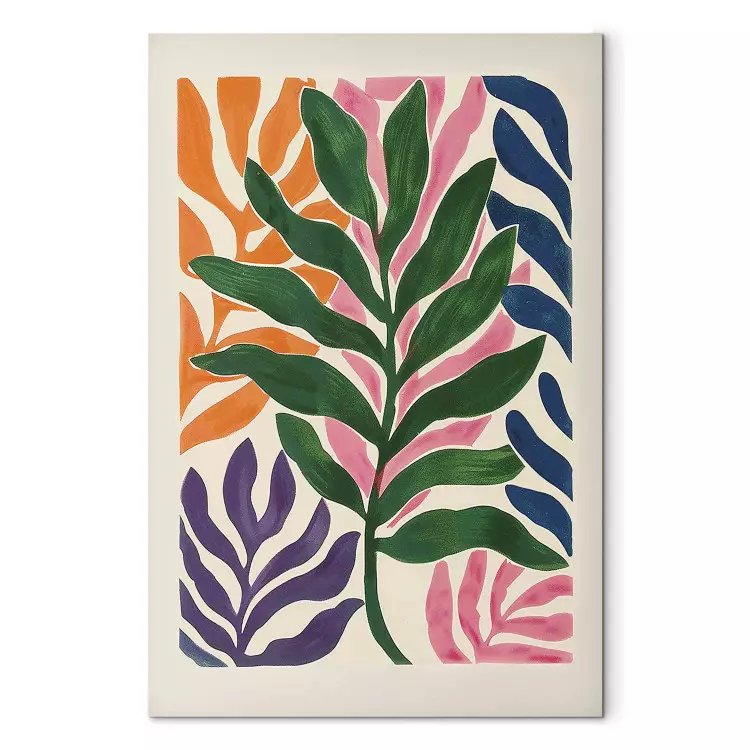 Colorful Leaves - A Composition Inspired by the Work of Matisse