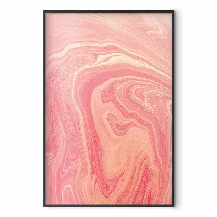 Pink Wave - Fluid Patterns in Pastel Shades on a Light Background