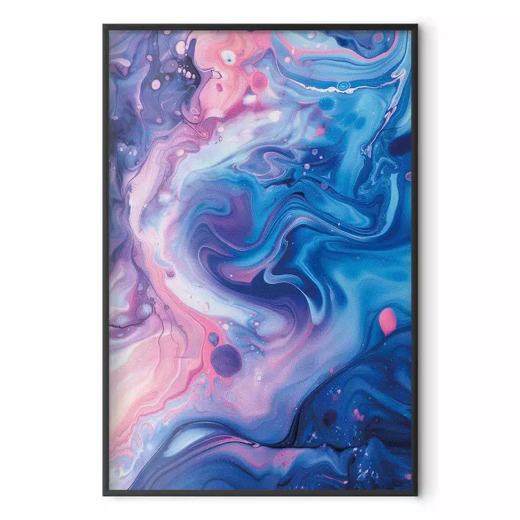Cosmic Swirl - Abstract Shapes in Shades of Blue and Pink