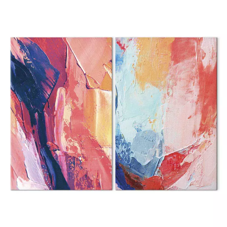 Color Impressions - Vibrant Hues with Accents of Contrasting Shades on Canvas