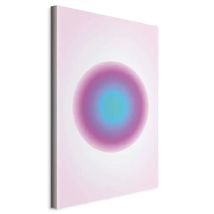 Color Pulse - Abstract Gradient in Circular Shape with Shades of Pink and Blue