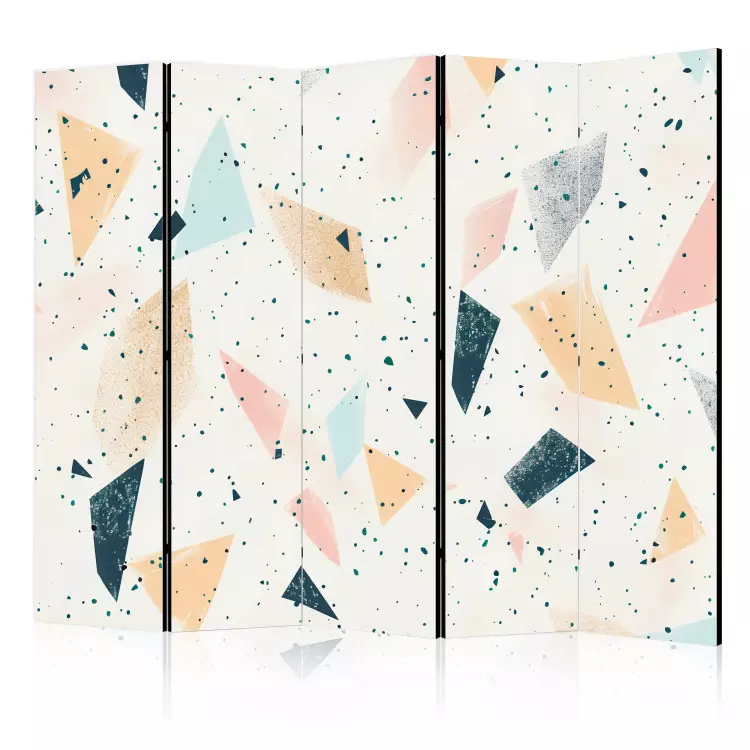 Abstract Terrazzo - Geometric Motif with Multicolored Elements