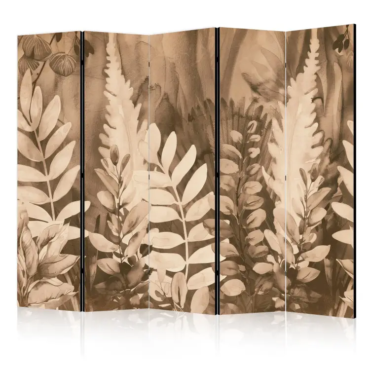 Forest Secrets - elegant arrangement of leaves in intense tones