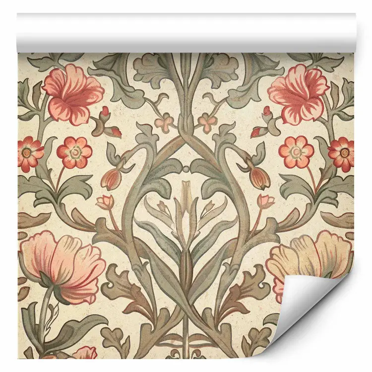 Decorative composition - decorative flowers in warm shades