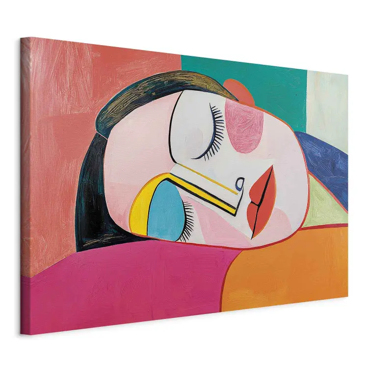 Picasso Inspirations - Portrait of a Sleeping, Beautiful Woman