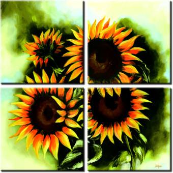 Canvas Sunflowers