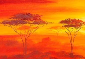 Canvas Desert in the sunset