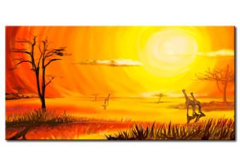 Canvas Sunny Africa - the African landscape bathed in sunshine