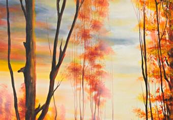 Canvas Autumn in warm tone
