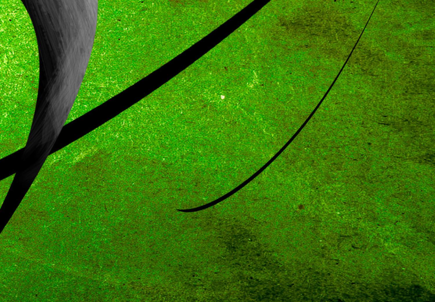 Canvas Rotating globe - green