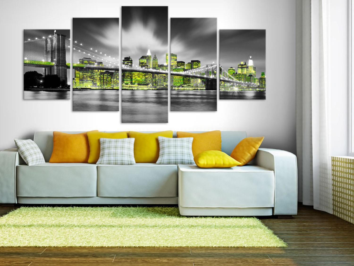 Canvas Lime soul of New York